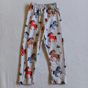 Kids Sz9-12M Leggings with Colorful Horse Print